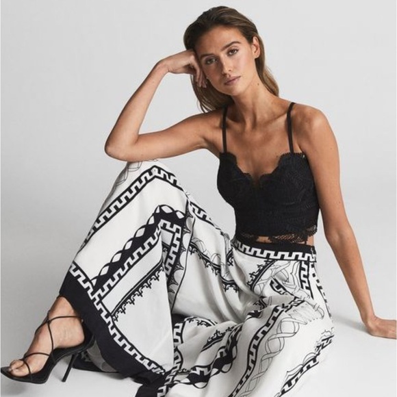 Reiss Penny Lace Black Bralette Size US 10 NWT - Picture 3 of 11